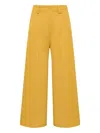 Maliparmi Button-fastening Trousers In Yellow
