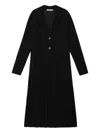 Maliparmi Button Hooded Coats In Black