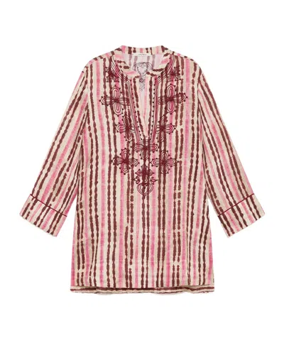 Maliparmi Caftan Washed Stripes Shirt
