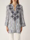 Maliparmi Camicia Caftano Shirt In Blue