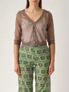 Maliparmi Cardigan Tulle Cardigan In Brown
