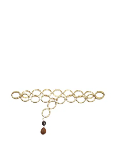 Maliparmi Chain-link Pendant Belt In Gold