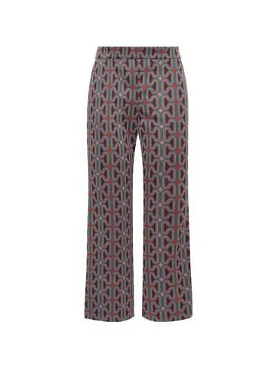 Maliparmi Chain-motif Flared Trousers In Multi