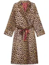 Maliparmi Leopard Print Belted Coat In Multi