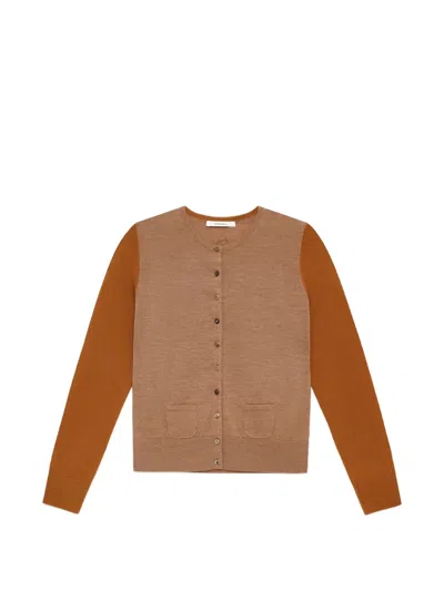 Maliparmi Colours Of The World Wool Cardigan In Brown