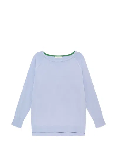 Maliparmi Contrasting Trim Sweater In Blue