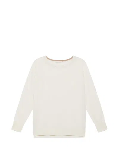 Maliparmi Crew Neck Sweater In Neutral