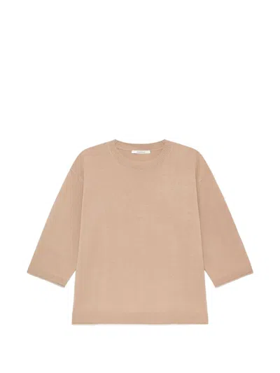 Maliparmi Crew Neck Sweater In Neutral