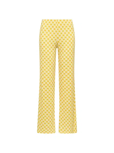 Maliparmi Diamond Glow Geometric-print Trousers In Multi