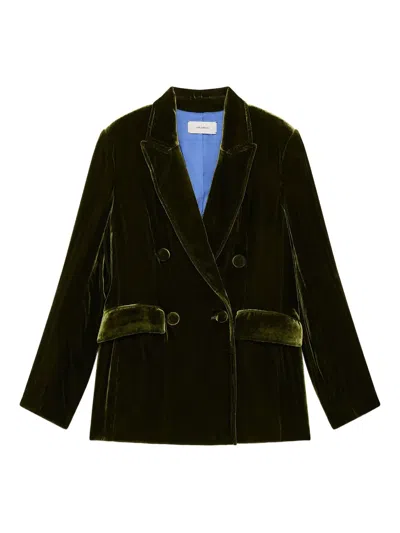 Maliparmi Double-breasted Pocket Jacket In Green