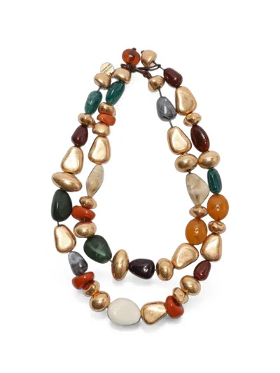 Maliparmi Double-strand Stone Necklace In Multi
