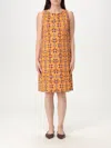 Maliparmi Caleido Flower Dress In Orange
