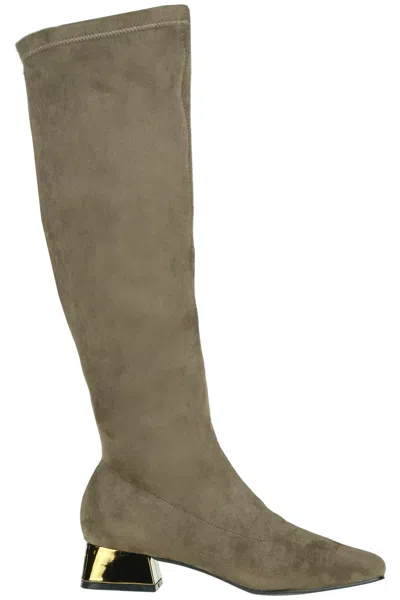 Maliparmi Eco-suede Knee Boots In Multi