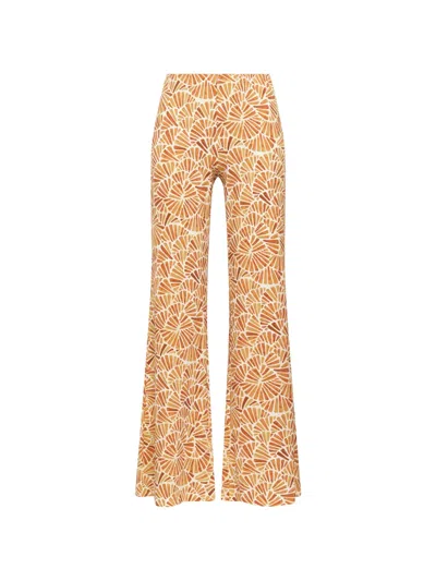 Maliparmi Elasticated-waist Printed Trousers In Orange