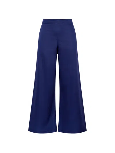 Maliparmi Flared Ankle Trousers In Blue