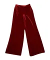 Maliparmi Flared Casual Pants In Red