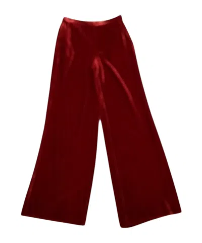 Maliparmi Flared Casual Pants In Red