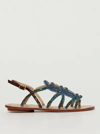 Maliparmi Flat Sandals  Woman Color Blue