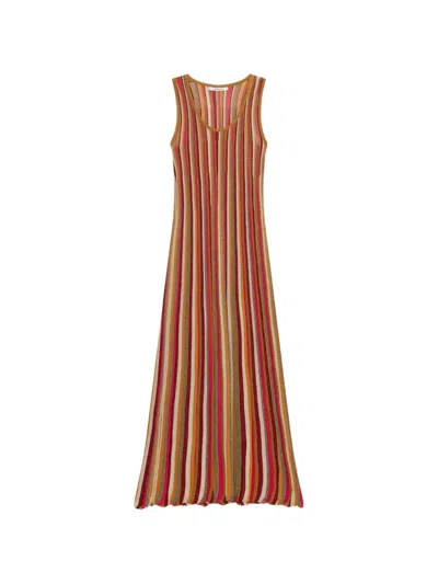 Maliparmi Flexage Striped Dress In Red