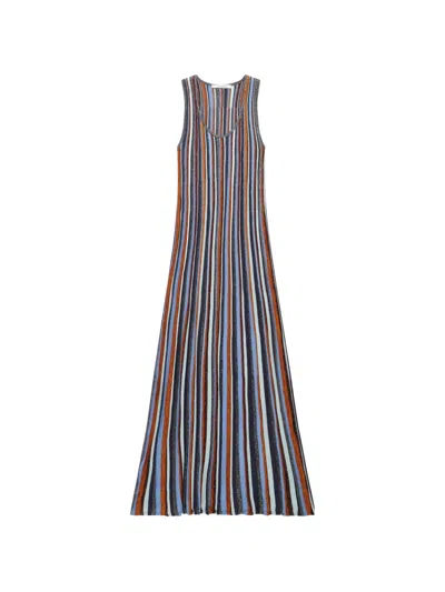 Maliparmi Flexage Striped Maxi Dress In Multi