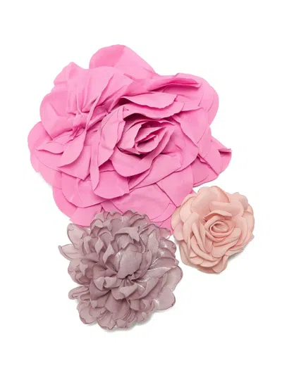 Maliparmi Floral Brooch In Pink