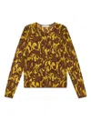 Maliparmi Floral-print Button Cardigan In Yellow