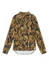 Maliparmi Floral-print Point-collared Shirt In Yellow
