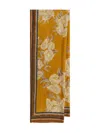 Maliparmi Floral-print Scarf In Yellow