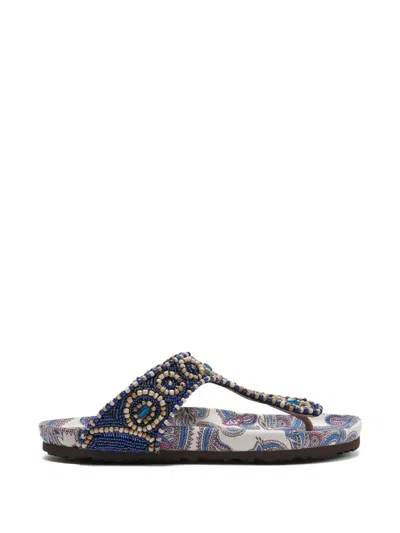 Maliparmi Floral Spin Infrabijoux® Bead-embellished Sandals In Multi