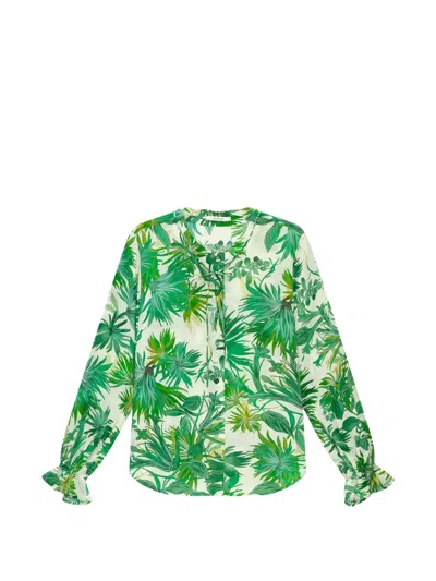 Maliparmi Floral-print Shirt In Green
