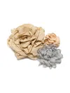 Maliparmi Flowers Brooch In Neutral