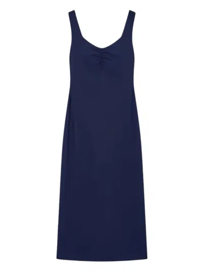 Maliparmi Gathered-neck Midi Dress
