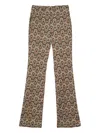 Maliparmi Geometric-pattern Flared Trousers In Brown