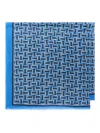 Maliparmi Geometric-pattern Scarf In Blue