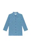 Maliparmi 기하학 패턴 셔츠 In Blue