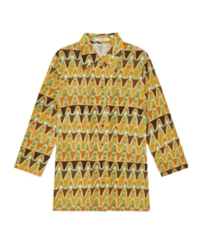 Maliparmi Geometric Pattern Shirt In Yellow