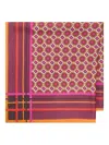 Maliparmi Geometric-pattern Silk Scarf In Pink