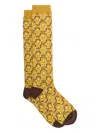 Maliparmi Geometric-pattern Socks In Yellow
