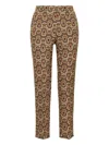 Maliparmi Geometric-pattern Trousers In Brown