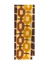 Maliparmi Geometric-patterned Scarf In Orange
