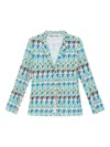 Maliparmi Geometric-print Blazer In Multi