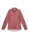 Maliparmi Geometric-print Collared Shirt In Red