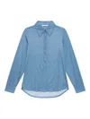 Maliparmi Geometric-print Collared Shirt In Blue