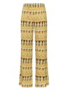 Maliparmi Geometric Mimosa Trousers In Yellow