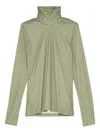 Maliparmi Geometric-print Turtleneck T-shirt In Green