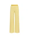 Maliparmi Geometric-pattern Trousers In Yellow