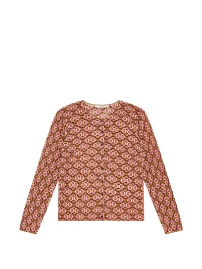 Maliparmi Geometric-print Wool Cardigan In Multi