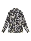 Maliparmi Giraffe-print Button-down Shirt In Black