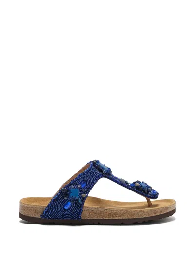 Maliparmi Glamour Infrabijoux® Bead-embellished Sandals In Animal Print