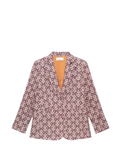Maliparmi Graphic Orbit Blazer In Pink